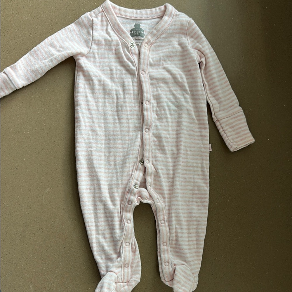 Gap Pink Striped Kids One Piece pajama
